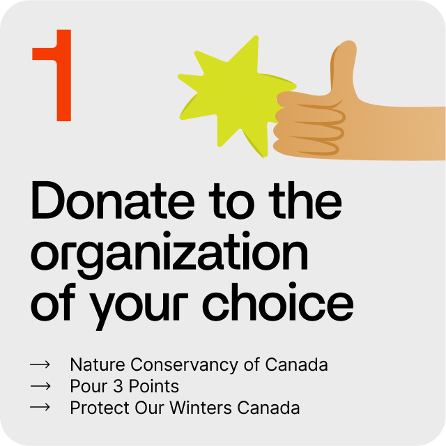1. Donate to the organization of your choice