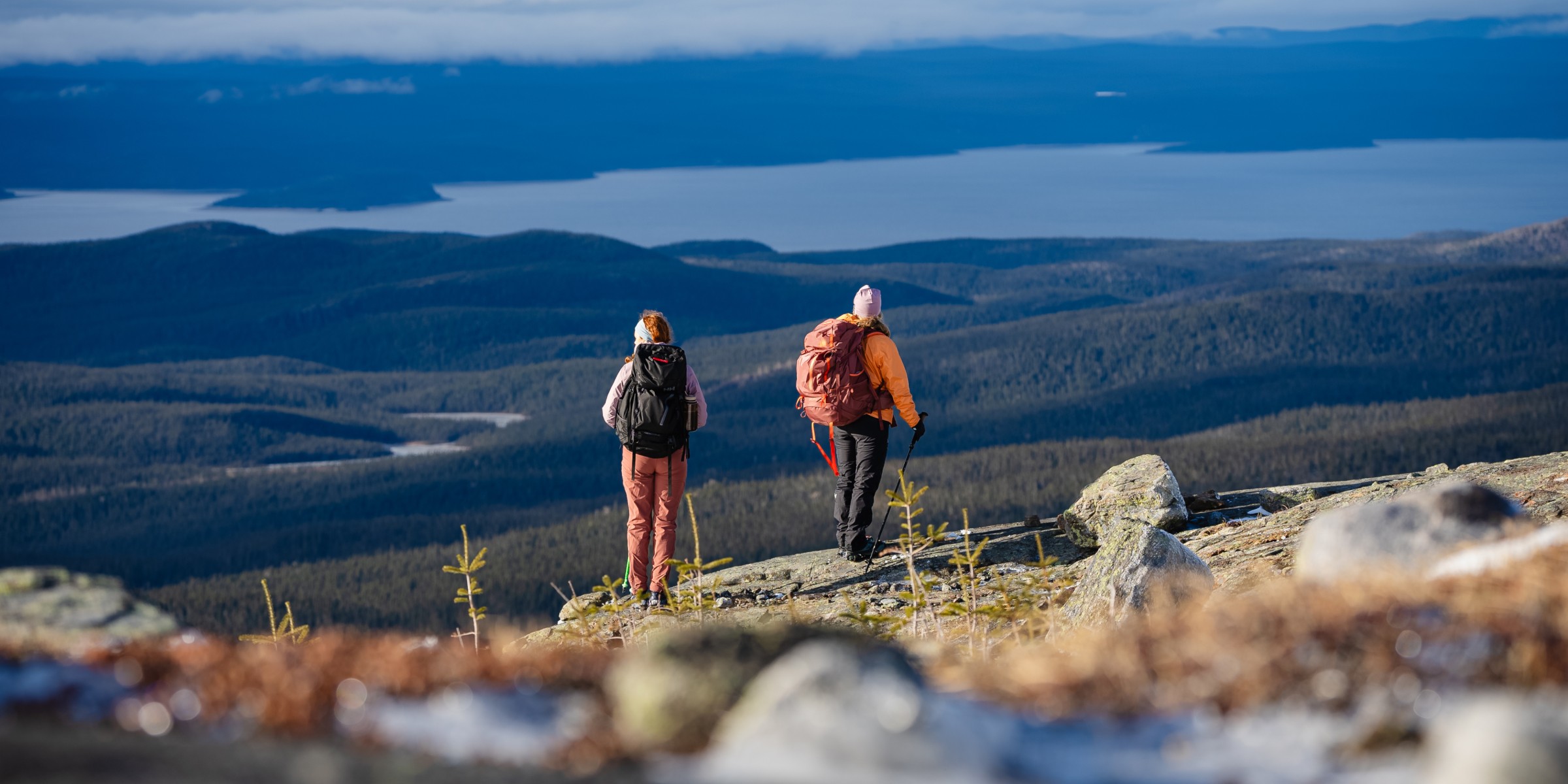 Hiking in the heart of the Monts Groulx